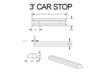 3-foot-carstop